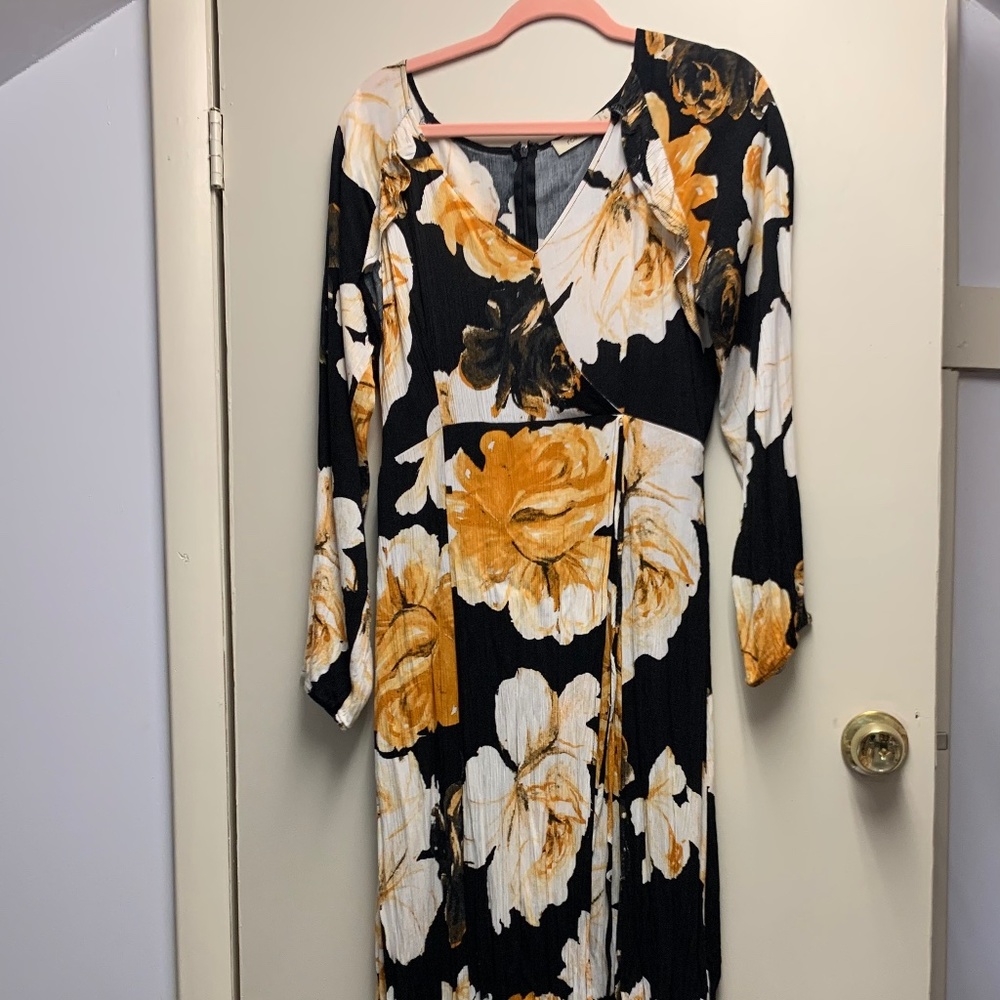 Floral long sleeve maxi dress (nanamacs)
